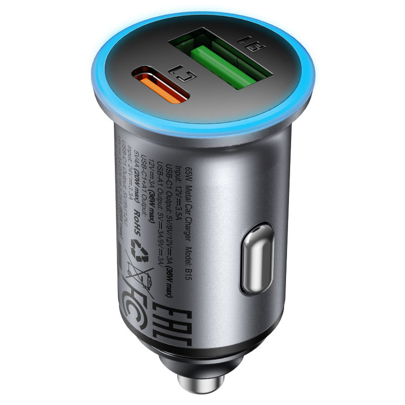 شارژر فندکی 65W ایس فست مدل B15