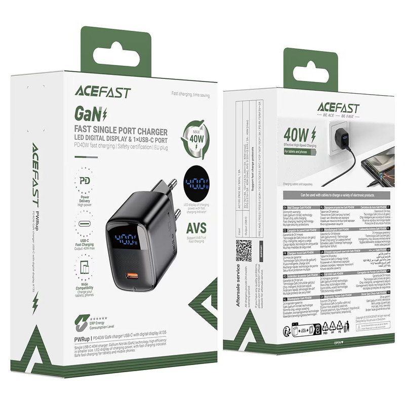 شارژر دیواری 40W ایس فست مدل A135